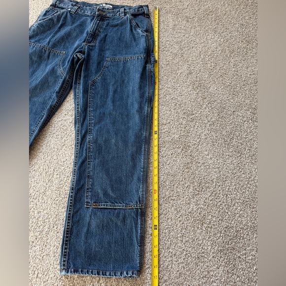 Carhartt Double Knee Loose Fit Workwear Jeans 33x34 Blue Denim 2022 - Picture 11 of 15